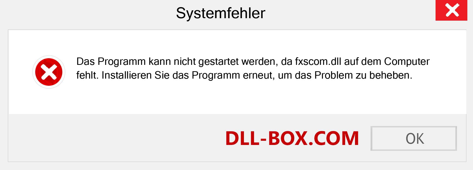 fxscom.dll-Datei fehlt?. Download für Windows 7, 8, 10 - Fix fxscom dll Missing Error unter Windows, Fotos, Bildern